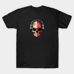 Dark Skull Deejay with Maltese Flag T-Shirt